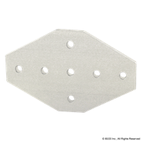 10 S 7 HOLE CROSS FLAT PLATE