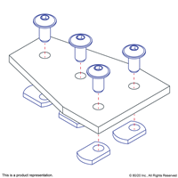 10 S 4 HOLE TEE FLAT PLATE