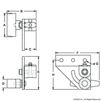 BLACK 10 S RIGHT HAND PIVOT ASSEMBLY W/