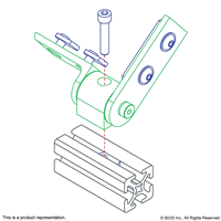 10 S 90 DEG LIVING HINGE W/ CORNER BRAC