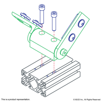 10 S 2 LIVING HINGE W/ CORNER BRACKET