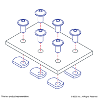 10 S 6 HOLE FLAT PLATE