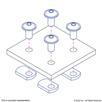 10 S 4 HOLE FLAT PLATE