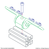 10 S 90 DEGREE LIVING HINGE W/ CORNER B