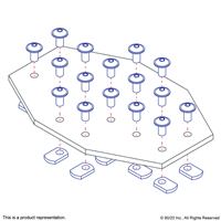 10 S 16 HOLE CROSS FLAT PLATE