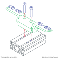 10 S 2 UNIVERSAL LIVING HINGE W/ CORNE