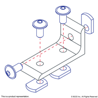 10 S 3 HOLE INSIDE CORNER BRACKET