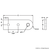 BLACK ARM FOR 1010 LIVING HINGE