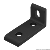 BLACK 10 S 3 HOLE SLOTTED CORNER BRACKE