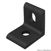 BLACK 10 S 2 HOLE SLOTTED CORNER BRACKE