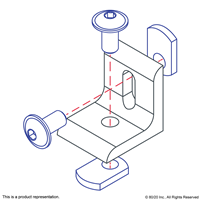 10 S 2 HOLE SLOTTED CORNER BRACKET