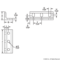 10 SERIES 6 HOLE SLOTTED ICB10 SERIES