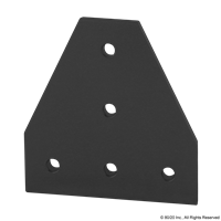 BLACK 15 S 5 HOLE TEE FLAT PLATE