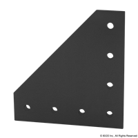 BLACK 15 S 7 HOLE 90 DEGREE FLAT PLATE