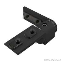 BLACK 15 S 90 DEGREE LIVING HINGE W/COR