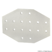 15 S 16 HOLE CROSS FLAT PLATE