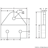 BLACK 15 S 3 HOLE PIVOT PLATE