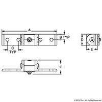 15 S RIGHT ANGLE 90 DEGREE L ARM PIVO