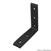 BLACK 15 S 6 HOLE INSIDE CORNER BRACKET