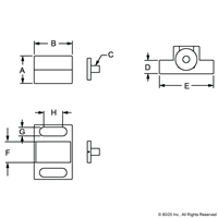 PLASTIC MAGNETIC CATCH