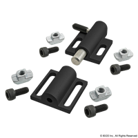 BLACK DEADBOLT W/ SIDE LATCH-45 SERIES