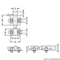 DEADBOLT W/ SIDE LATCH-45 SERIES