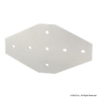 45 S 7 HOLE CROSS FLAT PLATE