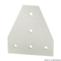 45 S 5 HOLE TEE FLAT PLATE