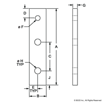 10 S TO 15 S 3 HOLE TRANSITION STRIP