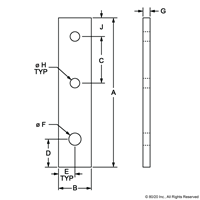 BLACK 15S TO 10S 3 HOLE JOINING STRIP