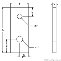 BLACK 10 S TO 15 S 2 HOLE TRANSITION ST