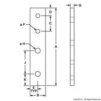 10 S TO 15 S 4 HOLE TRANSITION STRIP