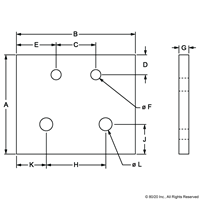 BLACK 10 S TO 15 S 4 HOLE TRANSITION PL