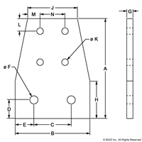 BLACK 15 S TO 10 S 6 HOLE JOINING STRIP