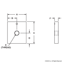 5/16-18 ANTI-ROTATION PLATE