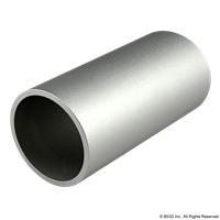 2  DIAMETER ALUMINUM TUBE CLEAR ANODIZE