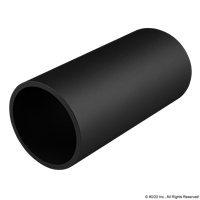 2 DIAMETER ALUMINUM TUBE BLACK ANODIZE