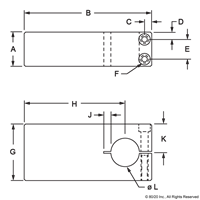 1 DIAMETER SINGLE SHAFT BLANK MOUNTING