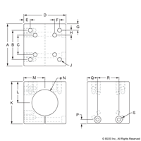 BLACK 2 DIAMETER SINGLE SHAFT MOUNTING