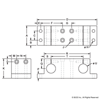 BLACK 10 S 1 DOUBLE SHAFT MOUNTING BLO