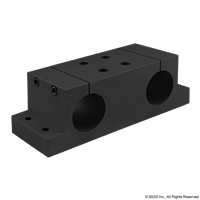 BLACK 2 DIAMETER DOUBLE SHAFT MOUNTING