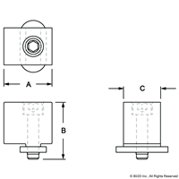 DETENT HINGE DOOR STOP