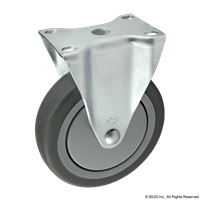 127mm FLANGE MOUNT RIGID CASTER W/O BRA