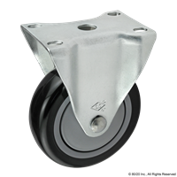 102mm DELUXE FLANGE MOUNT RIGID CASTER