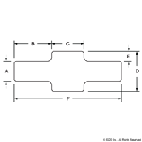 10 S WHITE DOUBLE KEYED BEARING PROFILE