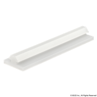 10 S WHITE UHMW TOP MOUNT STRIP PROFILE