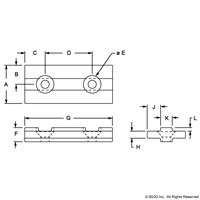 10 S DOUBLE KEYED WHITE BEARING PAD