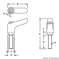 1/4-20 X 1.25 L-HANDLE