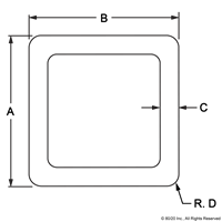 1 SQUARE TUBE-MILL FINISH