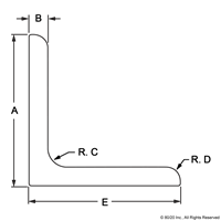 1 X 1 X .125 ANGLE-MILL FINISH